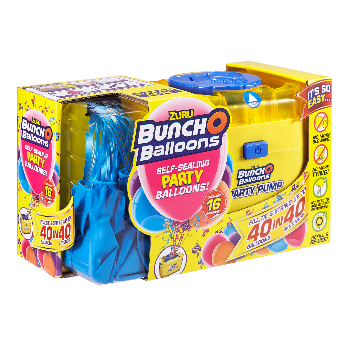 BUNCH O BALLOONS Set party balloons 16 baloane si pompa BLUE Bebestar