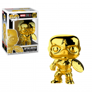 Pop Bobble: Marvel: Marvel Studios 10: Captain America (Chrome)