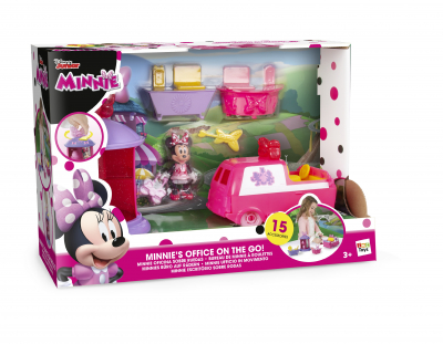 Minnie birou + masina cu figurina