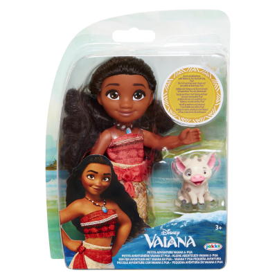 Papusa aventuriera Vaiana si Pua 15 cm