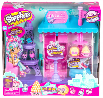 Shopkins, cafenea Macaron, turn Eiffel