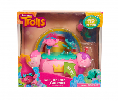 Trolls - Cutie de bijuterii cu efecte luminoase si sunete